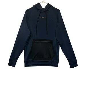 On Running Mens Navy Running Performance Hoodie Swiss Engineering Sweatshirt XS